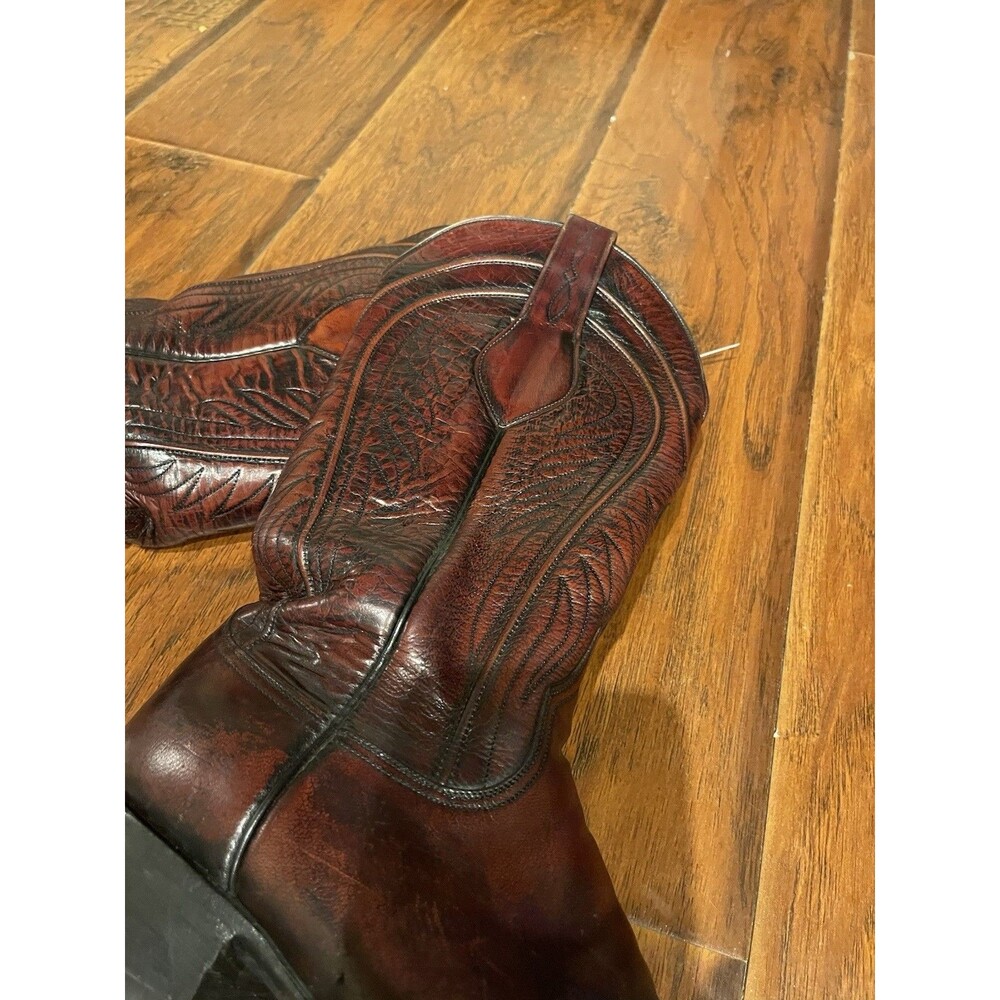 MENS LUCCHESE 2000 1483 WESTERN BOOTS SIZE 8.5D - Picture 3 of 14